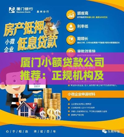 厦门小额贷款公司推荐：正规机构及申请攻略