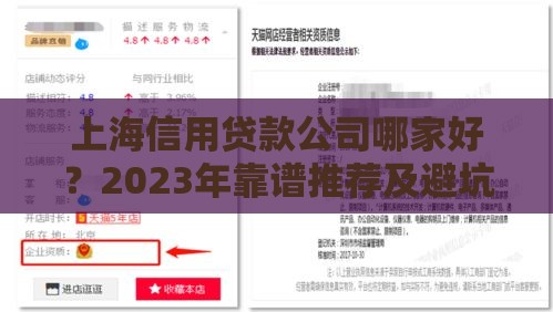 上海信用贷款公司哪家好？2023年靠谱推荐及避坑指南
