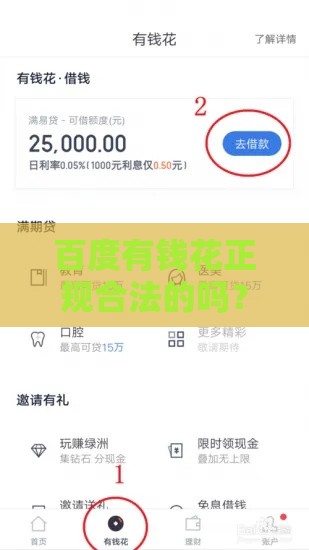 百度有钱花正规合法的吗？可靠性和安全性全面解析