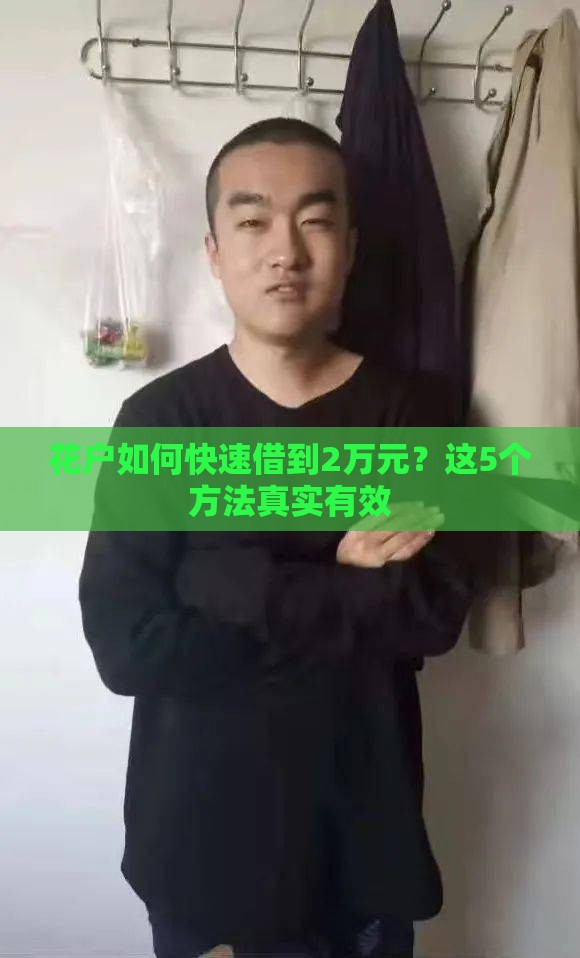 花户如何快速借到2万元？这5个方法真实有效