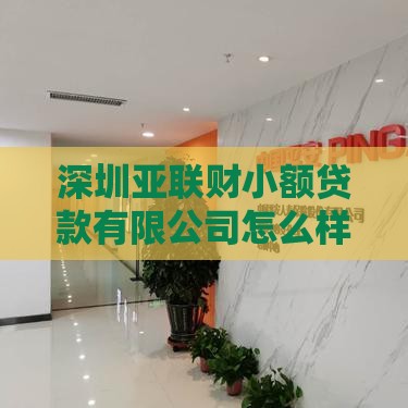 深圳亚联财小额贷款有限公司怎么样？解析产品、利率、申请流程及用户评价