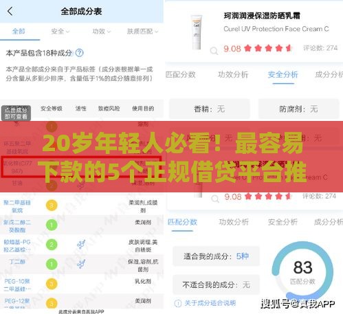 20岁年轻人必看！最容易下款的5个正规借贷平台推荐