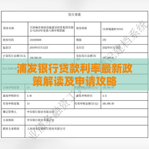 浦发银行贷款利率最新政策解读及申请攻略