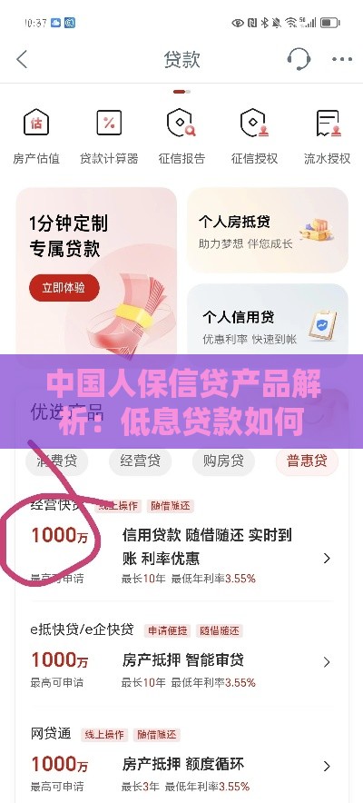 中国人保信贷产品解析：低息贷款如何申请？