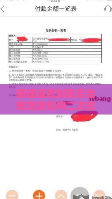 极速退款到账后会被贷款机构二次扣款吗？
