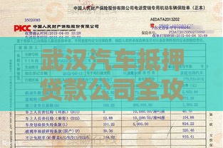 武汉汽车抵押贷款公司全攻略：流程、条件、注意事项一网打尽