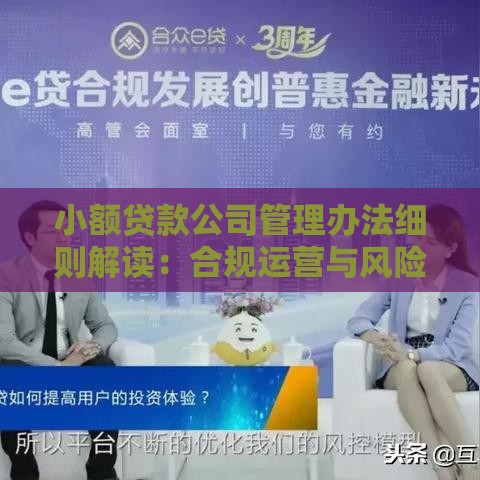 小额贷款公司管理办法细则解读：合规运营与风险控制