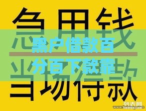 黑户借款百分百下款靠谱吗？真实风险与安全解析