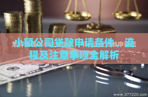 小额公司贷款申请条件、流程及注意事项全解析
