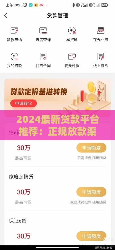 2024最新贷款平台推荐：正规放款渠道快速到账攻略