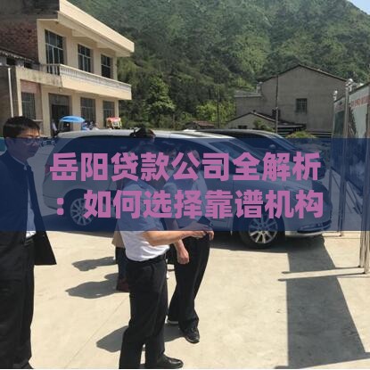 岳阳贷款公司全解析：如何选择靠谱机构及办理流程