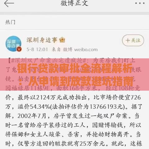 银行贷款审批全流程解析：从申请到放款避坑指南