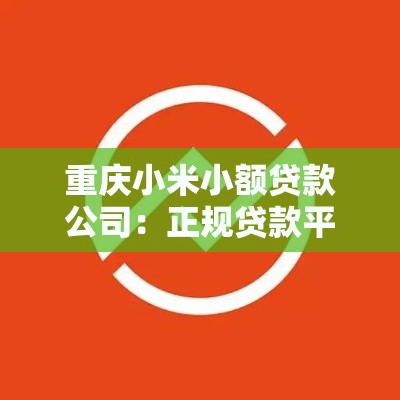 重庆小米小额贷款公司：正规贷款平台服务详解