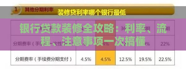 银行贷款装修全攻略：利率、流程、注意事项一次搞懂
