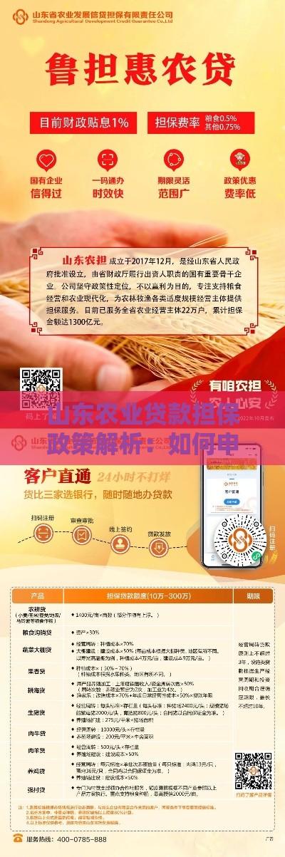 山东农业贷款担保政策解析：如何申请及优势解读