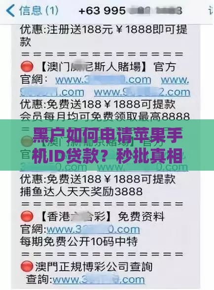 黑户如何申请苹果手机ID贷款？秒批真相与风险解析