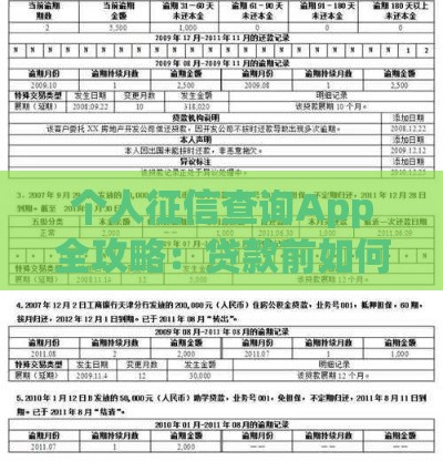个人征信查询App全攻略：贷款前如何快速掌握信用状况