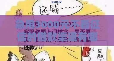 急用3000元不看征信的借款渠道有哪些？这些方法真实有效