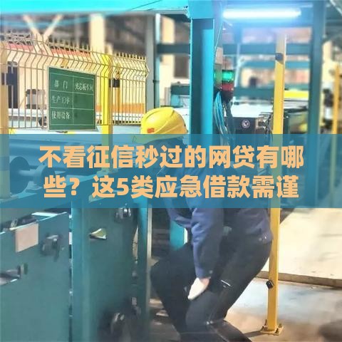 不看征信秒过的网贷有哪些？这5类应急借款需谨慎选择