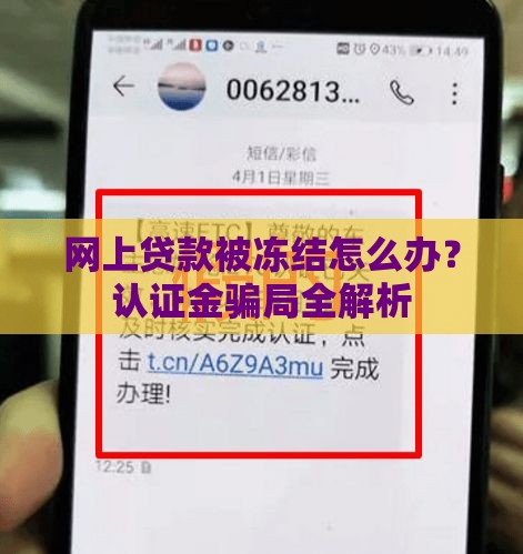 网上贷款被冻结怎么办？认证金骗局全解析