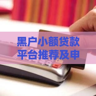 黑户小额贷款平台推荐及申请指南