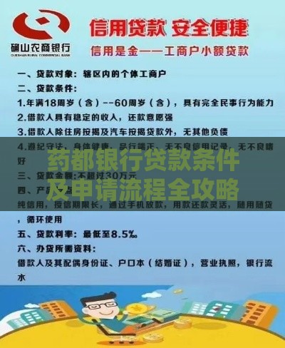 药都银行贷款条件及申请流程全攻略