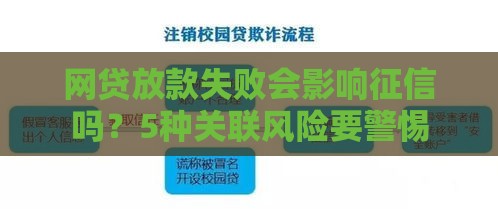 网贷放款失败会影响征信吗？5种关联风险要警惕