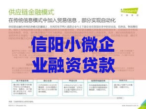 信阳小微企业融资贷款政策解读：低息、灵活、快速申请指南