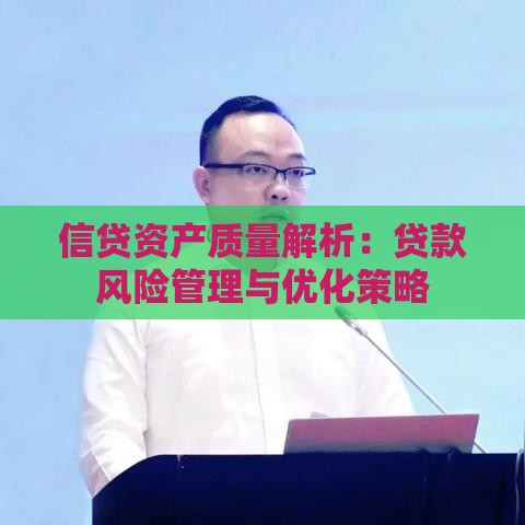 信贷资产质量解析：贷款风险管理与优化策略