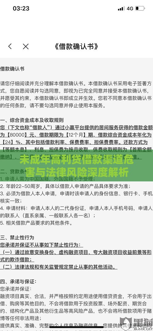 未成年高利贷借款渠道危害与法律风险深度解析