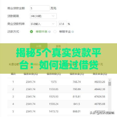 揭秘5个真实贷款平台：如何通过借贷策略日赚500美金？