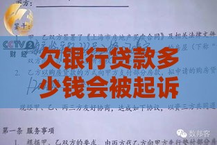 欠银行贷款多少钱会被起诉？法院立案标准及应对方法