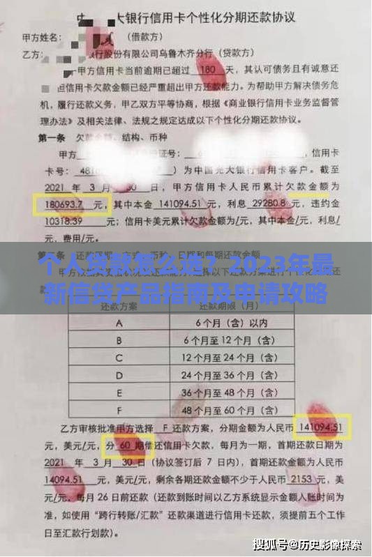 个人贷款怎么选？2023年最新信贷产品指南及申请攻略