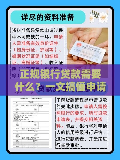 正规银行贷款需要什么？一文搞懂申请条件和流程
