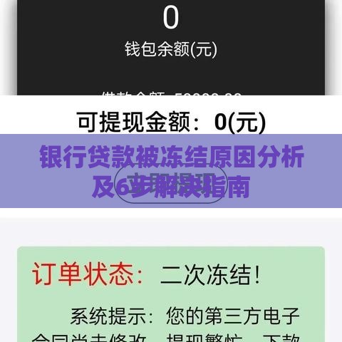 银行贷款被冻结原因分析及6步解决指南
