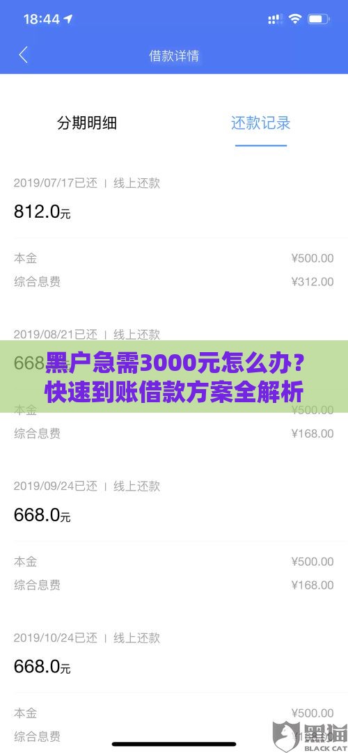 黑户急需3000元怎么办？快速到账借款方案全解析