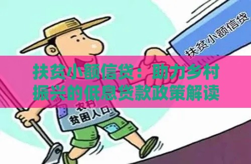 扶贫小额信贷：助力乡村振兴的低息贷款政策解读