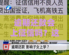 逾期还款会上征信吗？这些后果比你想象的更严重！