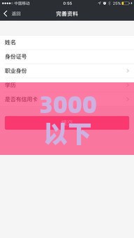 3000以下的小额贷款：低门槛快速到账方案推荐