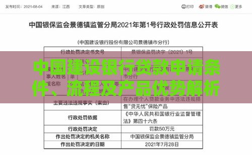 中国建设银行贷款申请条件、流程及产品优势解析