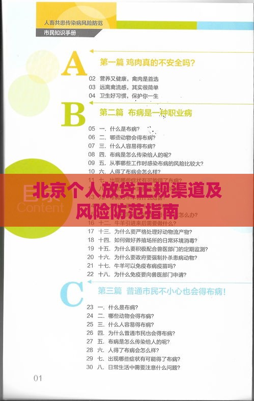 北京个人放贷正规渠道及风险防范指南