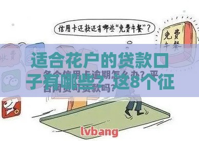 适合花户的贷款口子有哪些？这8个征信要求低的平台可尝试