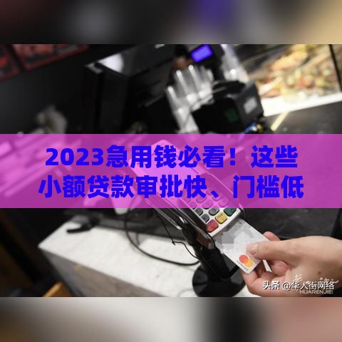 2023急用钱必看！这些小额贷款审批快、门槛低