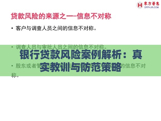 银行贷款风险案例解析：真实教训与防范策略