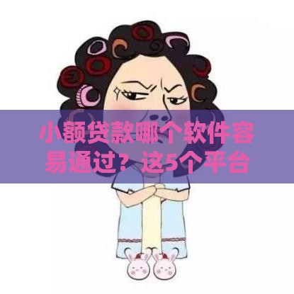 小额贷款哪个软件容易通过？这5个平台审核快、门槛低
