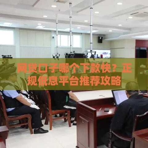 网贷口子哪个下款快？正规低息平台推荐攻略
