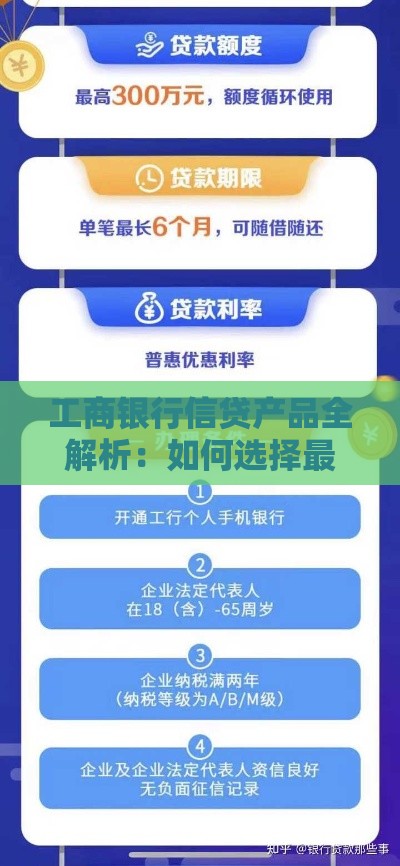 工商银行信贷产品全解析：如何选择最适合你的贷款方案