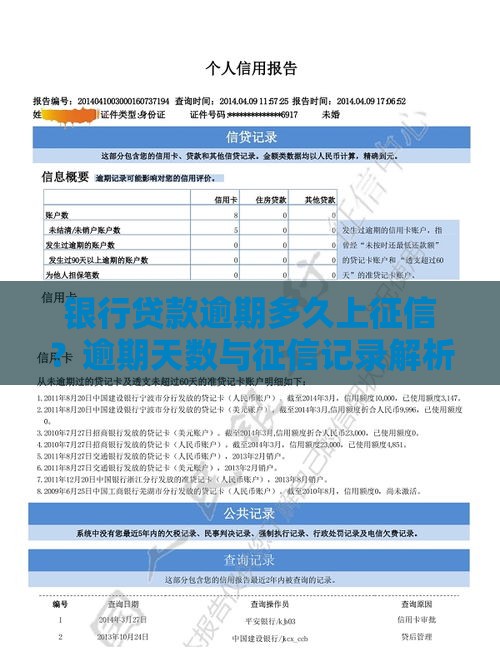 银行贷款逾期多久上征信？逾期天数与征信记录解析