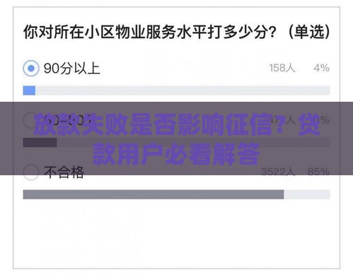 放款失败是否影响征信？贷款用户必看解答