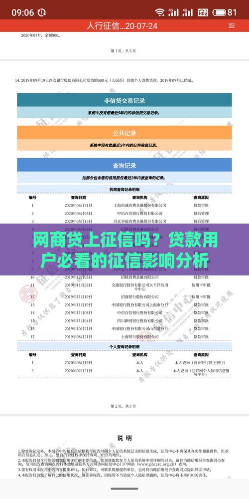 网商贷上征信吗？贷款用户必看的征信影响分析